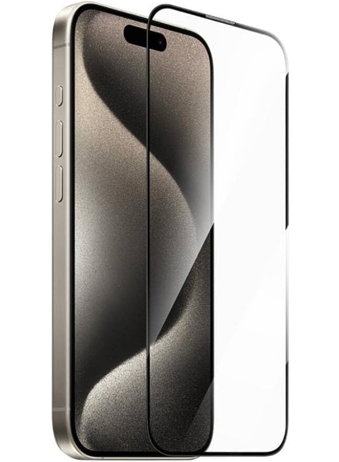 أكاليكس واقي شاشة لهاتف iPhone 15 Pro، واقي شاشة من الزجاج المقوى 9h، زجاج فائق الدقة، تركيب سهل، شاشة مضادة للصدمات، حماية ضد الخدش، متوافق مع iPhone 15 - Image 1